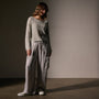 Cotton Linen Open Knt Pullover in Foam | James Perse Los Angeles