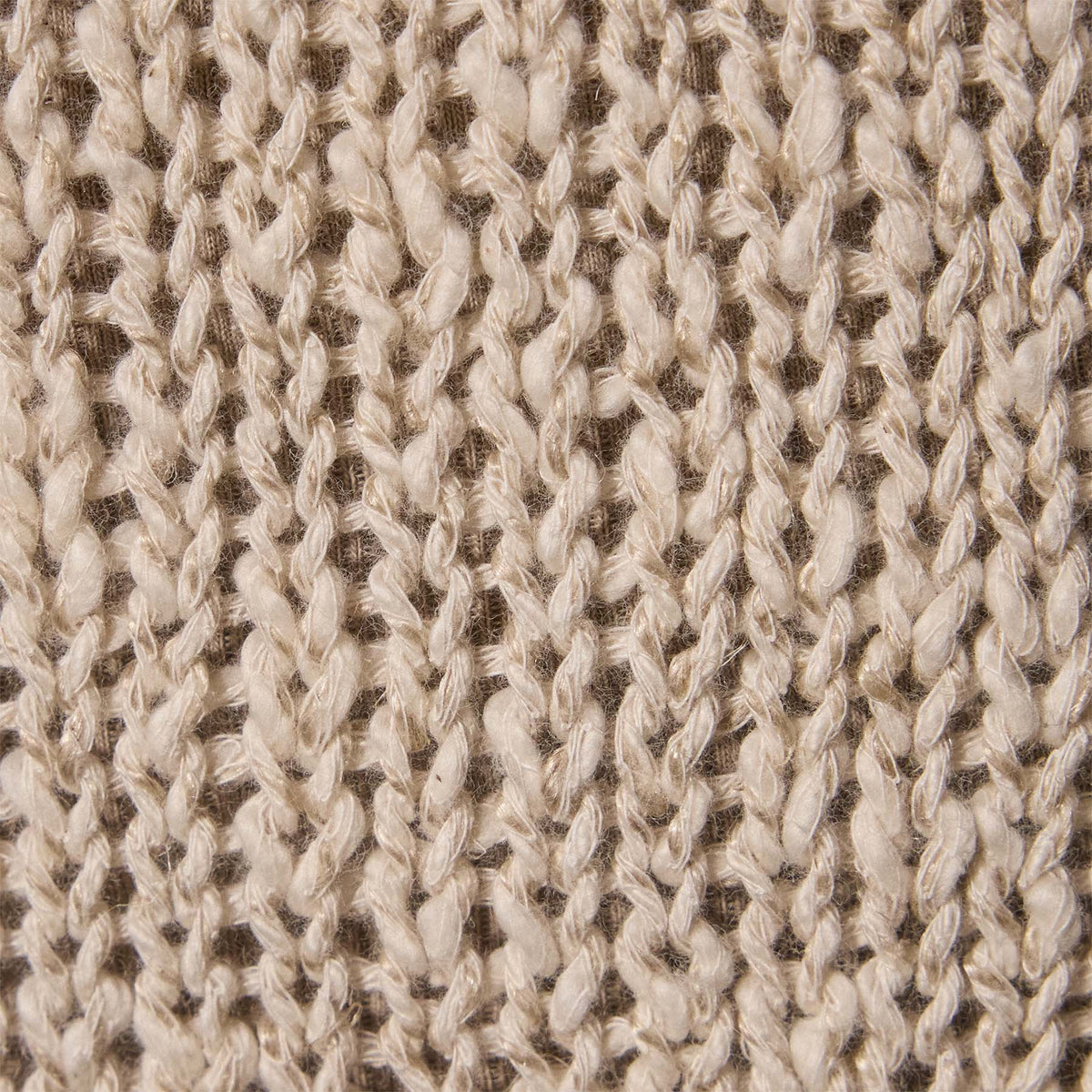 Cotton Linen Open Knt Pullover in Natural | James Perse Los Angeles