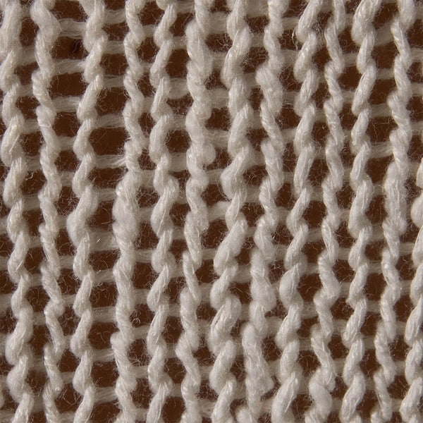 Cotton Linen Open Knt Pullover in White | James Perse Los Angeles