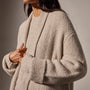 Double Bed Cashmere Coat in Hazel | James Perse Los Angeles