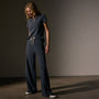 Wide Leg Sweatpant  in Blue Noir Pigment | James Perse Los Angeles