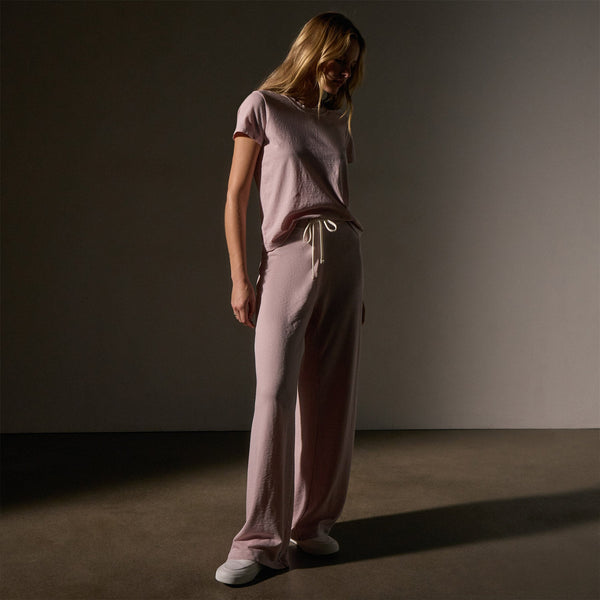 Wide Leg Sweatpant  in Degas Pigment | James Perse Los Angeles