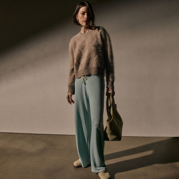 Wide Leg Sweatpant in Fresco Pigment | James Perse Los Angeles