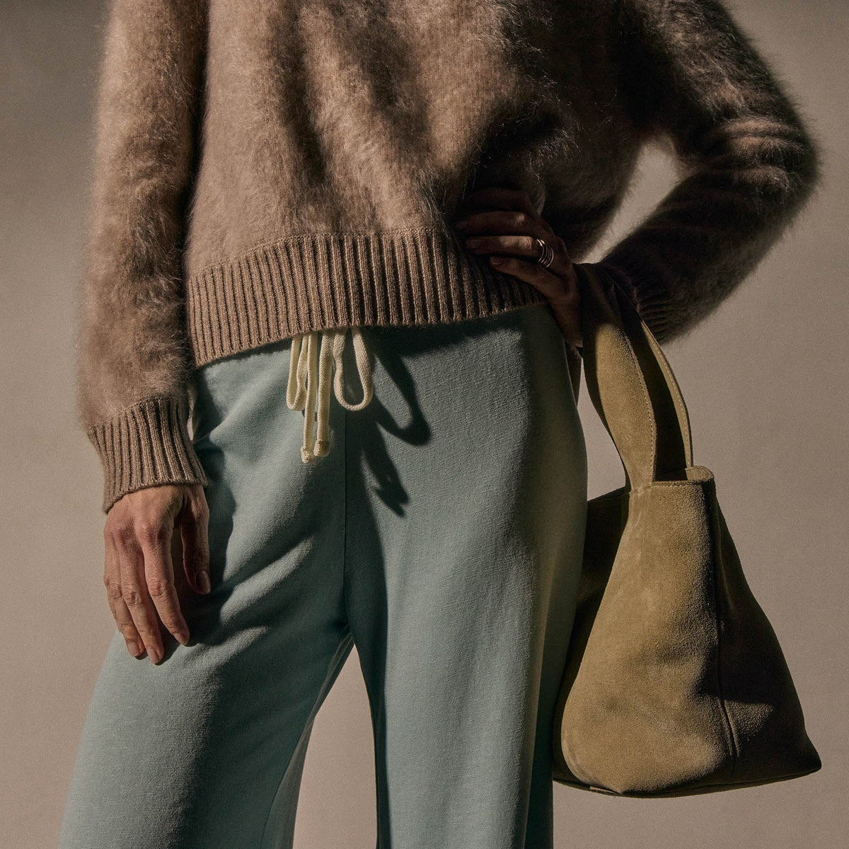 Wide Leg Sweatpant in Fresco Pigment | James Perse Los Angeles