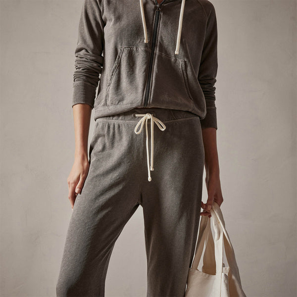 Vintage French Terry Cutoff Sweatpant in Burro Pigment | James Perse Los Angeles