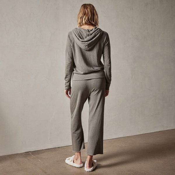 Vintage French Terry Zip Up Hoodie in Burro Pigment | James Perse Los Angeles