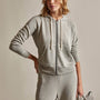 Vintage French Terry Zip Up Hoodie in Dapple Pigment | James Perse Los Angeles