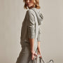 Vintage French Terry Zip Up Hoodie in Dapple Pigment | James Perse Los Angeles