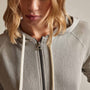 Vintage French Terry Zip Up Hoodie in Dapple Pigment | James Perse Los Angeles