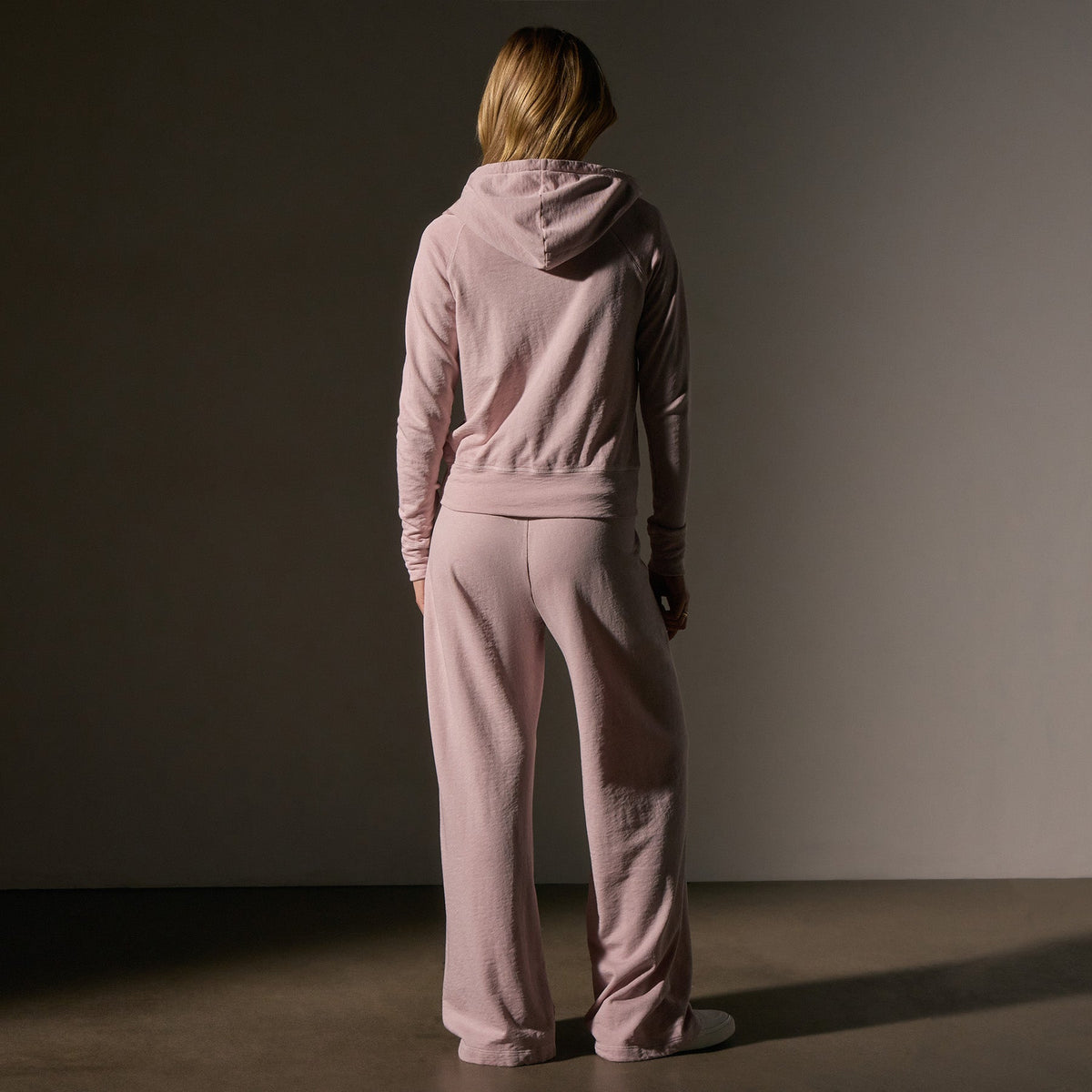 Vintage French Terry Zip Up Hoodie  in Degas Pigment | James Perse Los Angeles