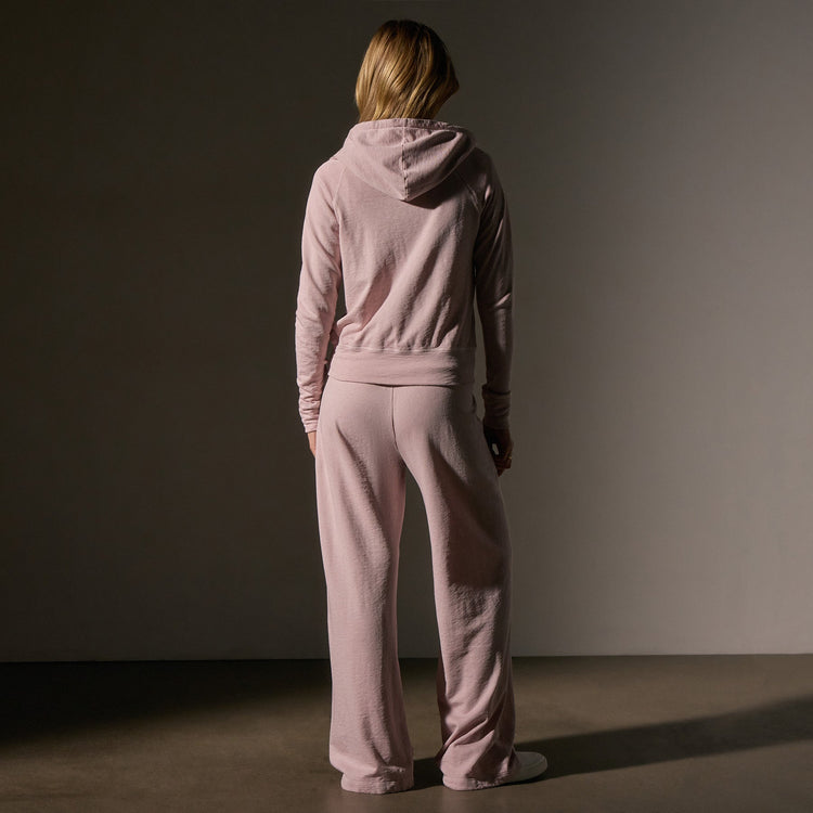 Vintage French Terry Zip Up Hoodie  in Degas Pigment | James Perse Los Angeles