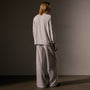 Vintage French Terry Relaxed Sweatshirt in Light Mist Pigment | James Perse Los Angeles