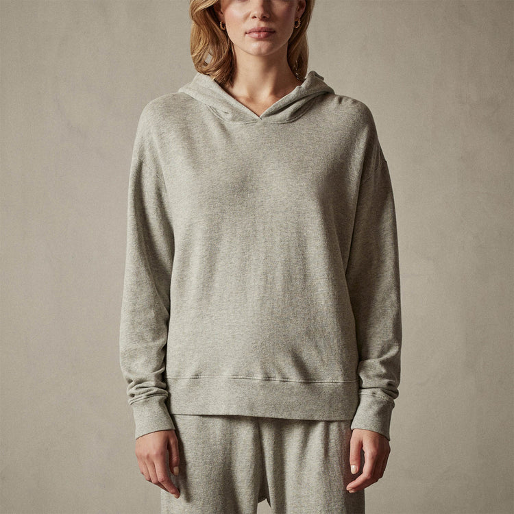 Pullover Hoodie Heather Grey in Heather Grey | James Perse Los Angeles