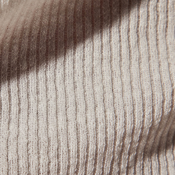 Stretch Linen Ribbed Tee in White | James Perse Los Angeles