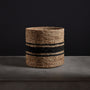 Jute Basket 15 X 14 - Natural/Charcoal Stripe | James Perse Los Angeles