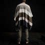 Cashmere Multi Striped Poncho in Beige Mix | James Perse Los Angeles