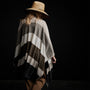 Cashmere Multi Striped Poncho in Beige Mix | James Perse Los Angeles