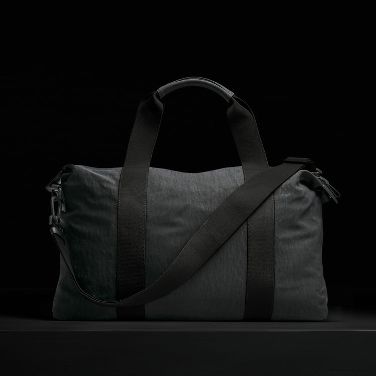 Highland Nylon Duffel Bag In Black/Black | James Perse Los Angeles