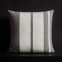 Cashmere Stripe Sham - Heather Grey/White | James Perse Los Angeles