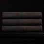 Baja Stripe Knit Blanket in Dark Brown/Charcoal | James Perse Los Angeles