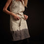 Dip Dye Full Chefs Apron in Natural/Mid Grey | James Perse Los Angeles