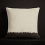 Dip Dye Pillow - Oyster/Carbon | James Perse Los Angeles