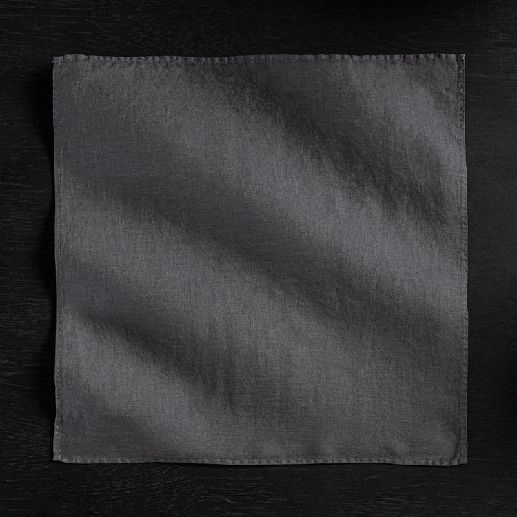 Solid Linen Table Napkin - Titan | James Perse Los Angeles