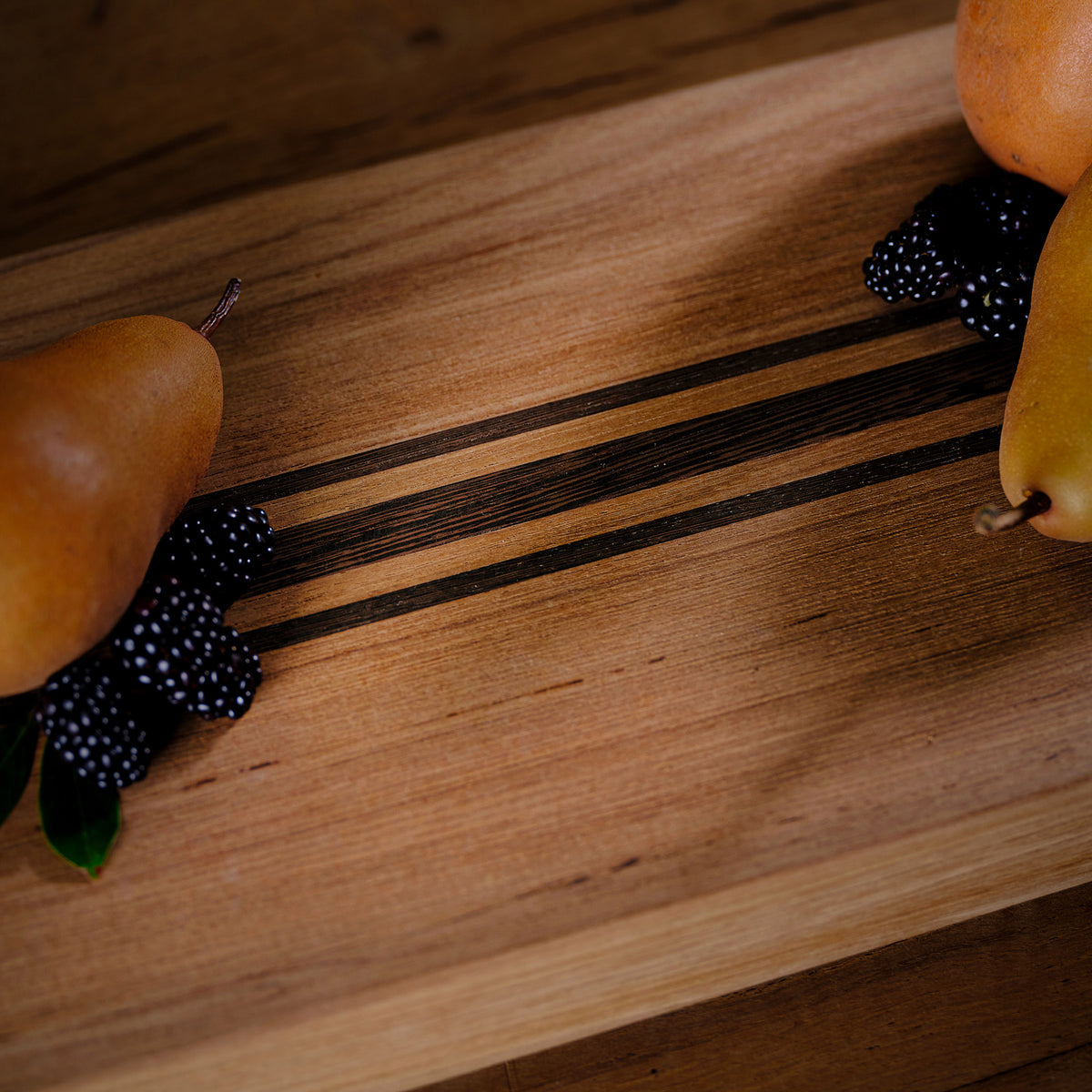 Teak Serving Board 3 Strp 9X40 in Teak W Natural Finish Domestic | James Perse Los Angeles