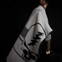 Grateful Dead Cashmere Blanket in Flyash/Black/Dark Grey | James Perse Los Angeles
