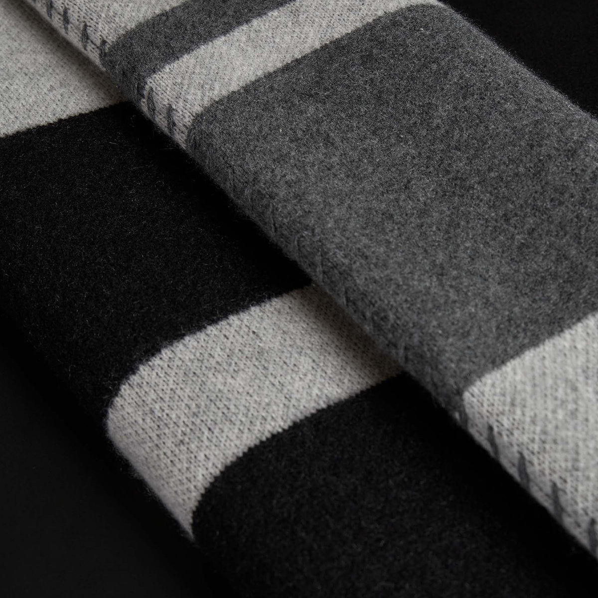 Grateful Dead Cashmere Blanket In Flyash/Black/Dark Grey | James Perse Los Angeles