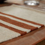 Wool Striped Placemat - Soapstone/Beige | James Perse Los Angeles