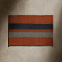 Striped Entry Mat 2Ft X 3Ft in Ochre/Black Marle/Flint | James Perse Los Angeles