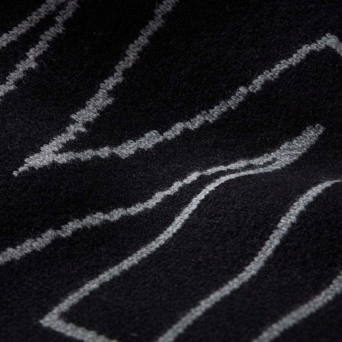 Baja Mexico Cashmere Blanket In Black/White | James Perse Los Angeles