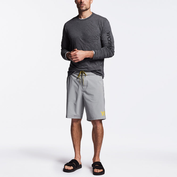 Y/OSEMITE Classic Pocket Boardshort In Stone | James Perse Los Angeles