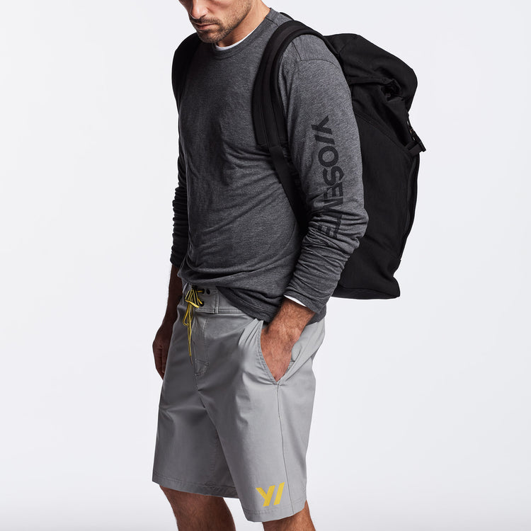 Y/OSEMITE Classic Pocket Boardshort In Stone | James Perse Los Angeles