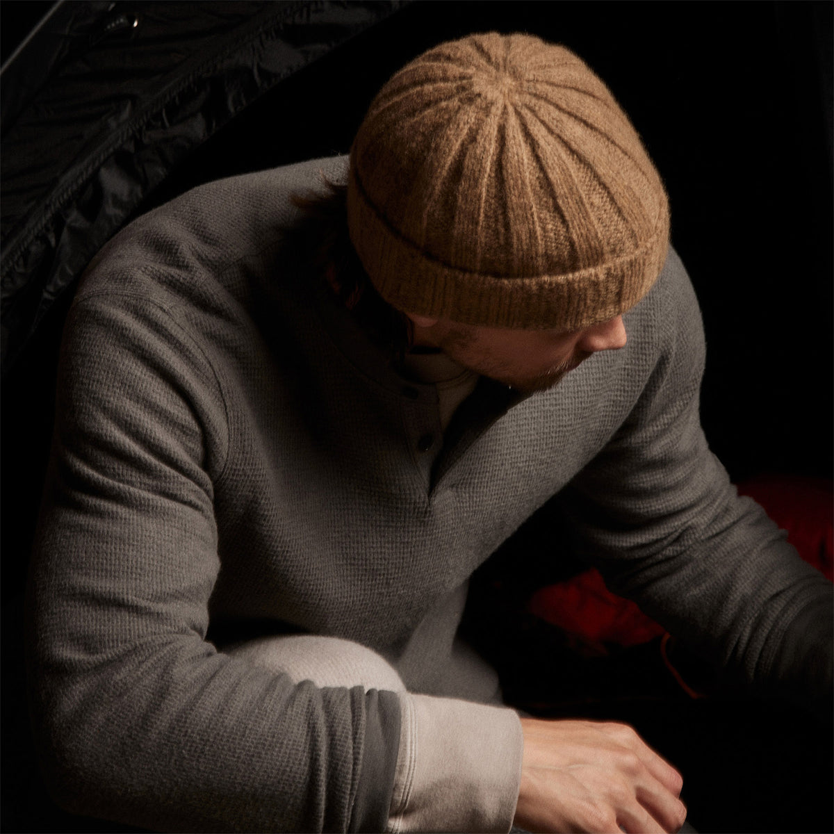 Alpine Thermal Henley in Raccoon Grey | James Perse Los Angeles 
