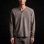 Alpine Thermal Henley in Raccoon Grey | James Perse Los Angeles 