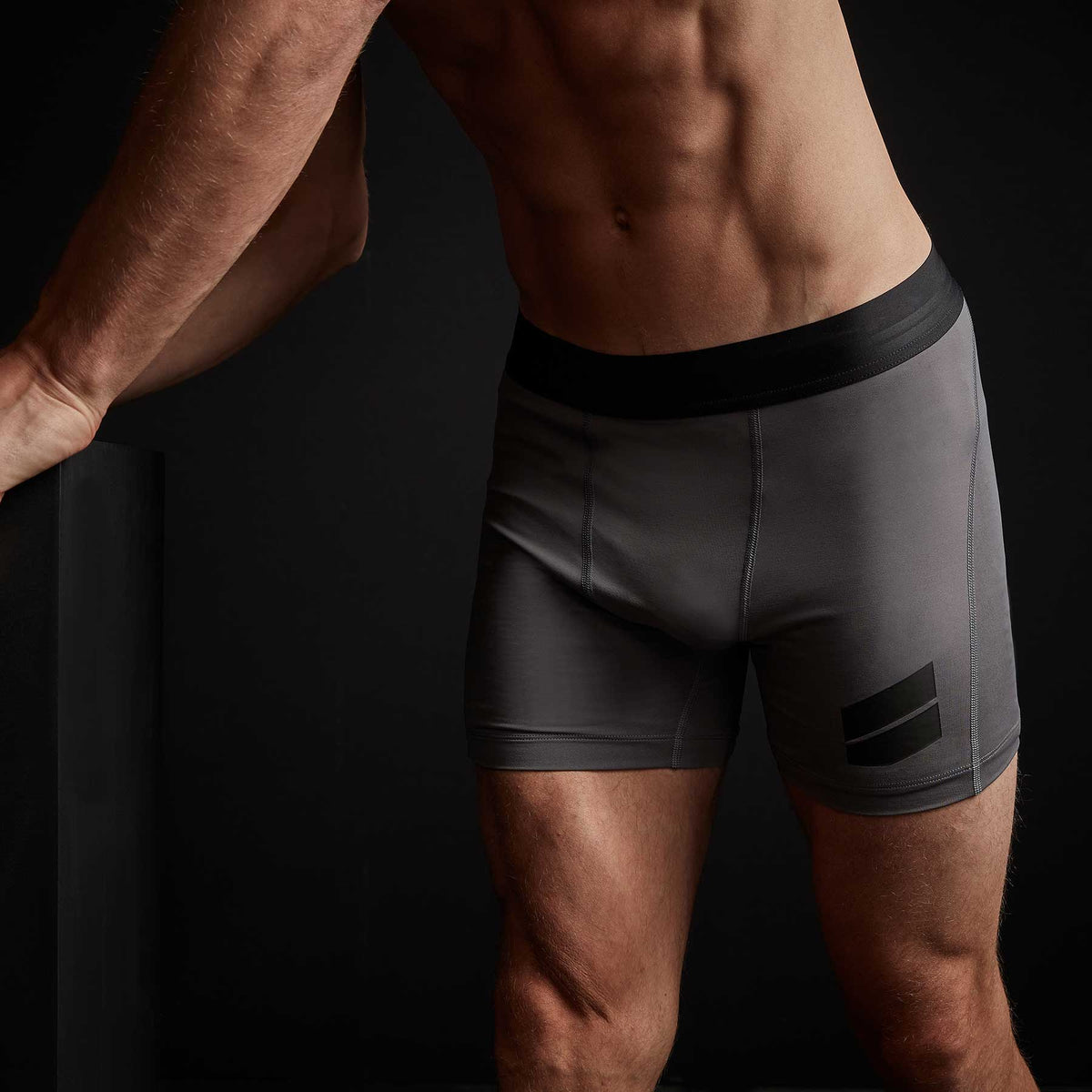 Y/OSEMITE Cool Touch Graphic Boxer Short In Raccoon Grey | James Perse Los Angeles