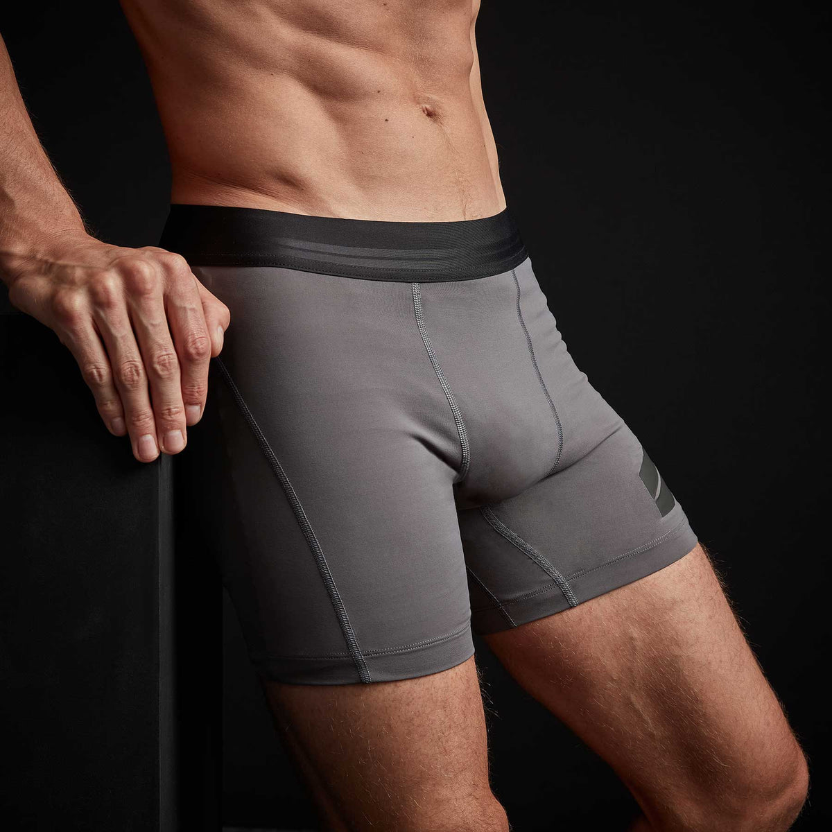 Y/OSEMITE Cool Touch Graphic Boxer Short In Raccoon Grey | James Perse Los Angeles