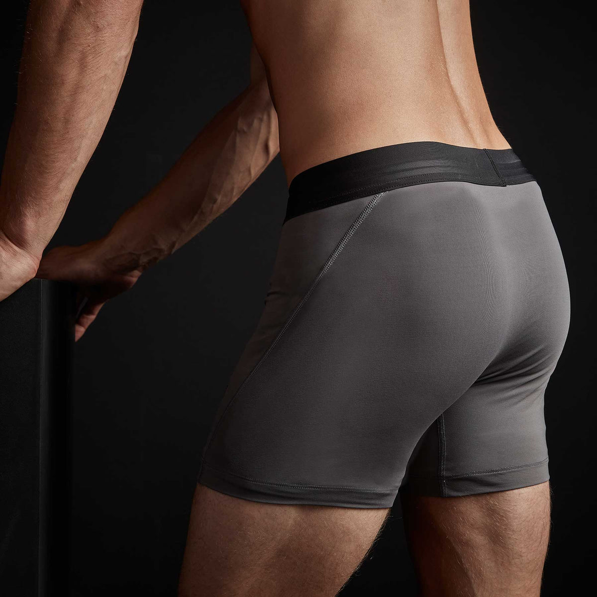 Y/OSEMITE Cool Touch Graphic Boxer Short In Raccoon Grey | James Perse Los Angeles
