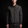 Camo Cotton Nylon Windbreaker in Dark Olive Camo | James Perse Los Angeles