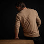 High Twist Recycled Jersey Henley in Heather Camel | James Perse Los Angeles