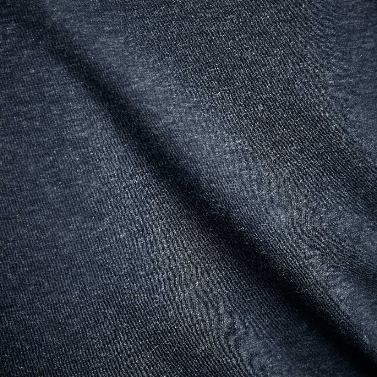 High Twist Recycled Jersey Henley In Heather Navy | James Perse Los Angeles