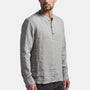 Linen Pullover Shirt In Char | James Perse Los Angeles