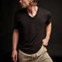 3 Pack Short Sleeve V Neck Tee - Black/White/Deep | James Perse Los Angeles