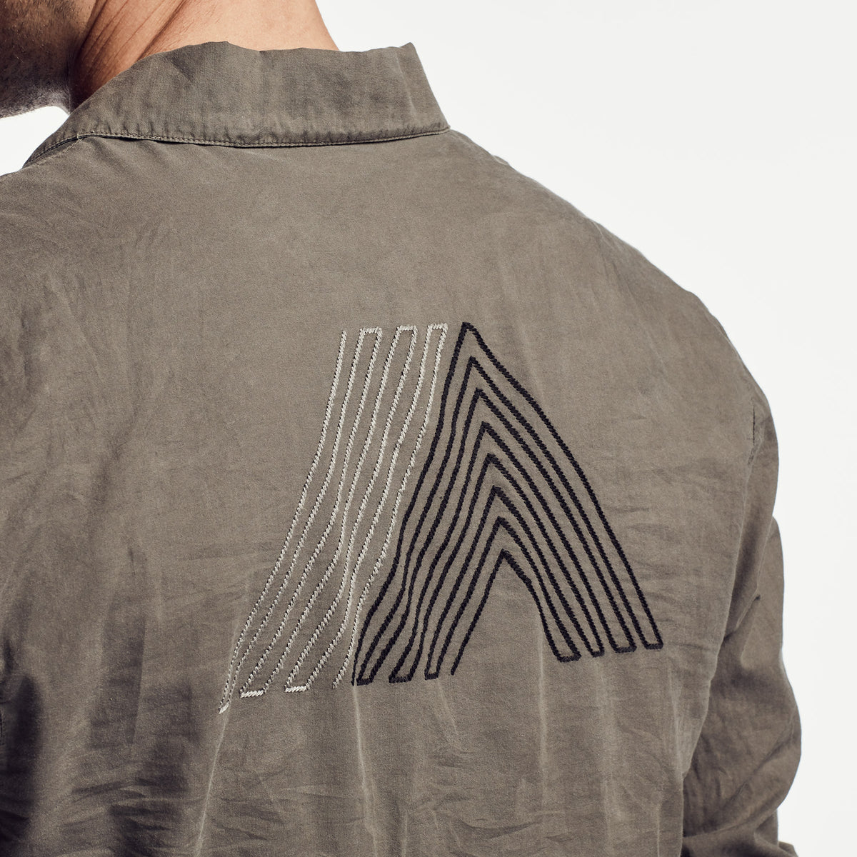 Cotton Lawn Utility Shirt in Marjoram Pigment | James Perse Los Angeles