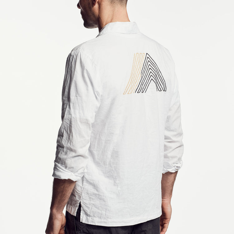 Cotton Lawn Utility Shirt in White | James Perse Los Angeles