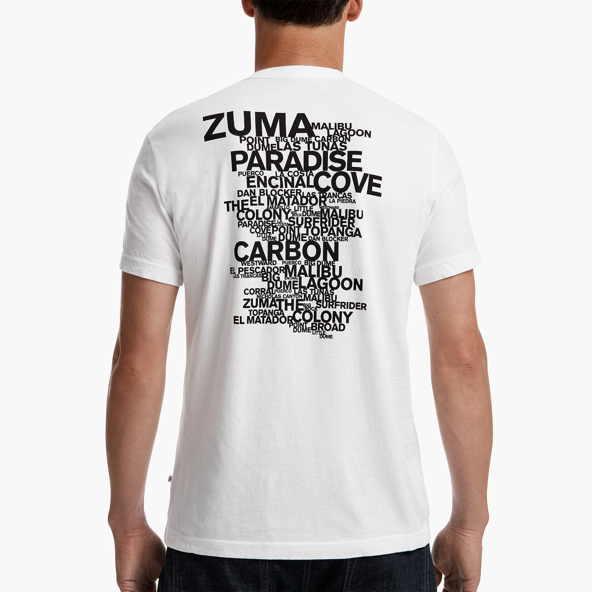 Malibu Beach Graphic Tee In White | James Perse Los Angeles