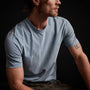 Short Sleeve Crew Neck in Bluestone Pigment | James Perse Los Angeles