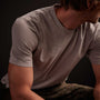 Short Sleeve Crew Neck - Fog Pigment | James Perse Los Angeles